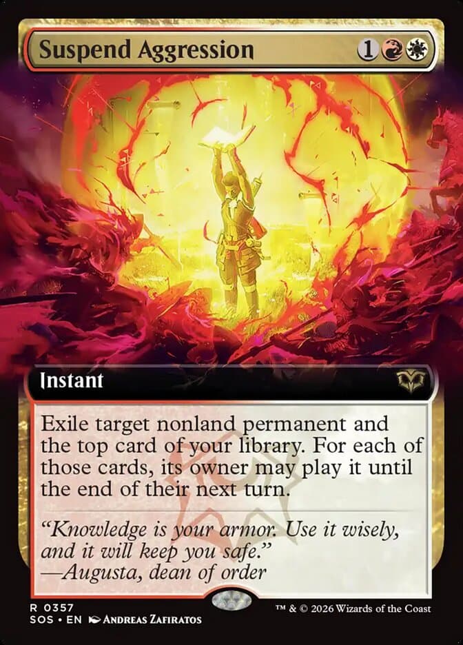 Suspend Aggression Extended Art Foil