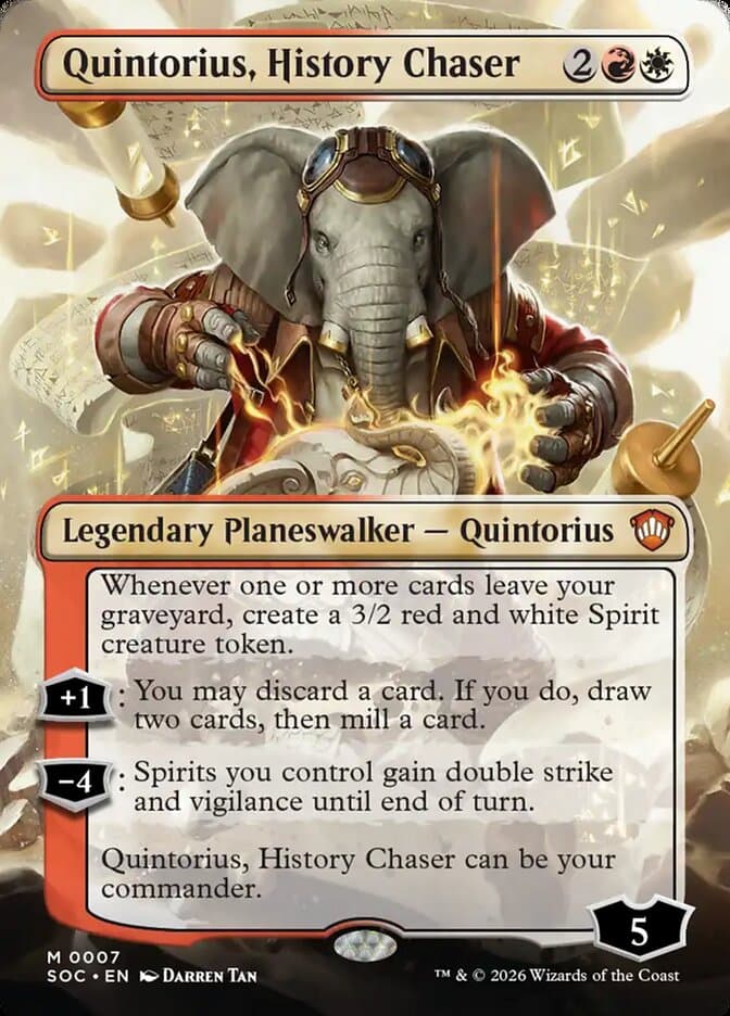 Quintorious, History Chaser Extended Art