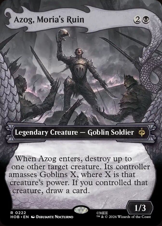 Azog, Moria's Ruin Showcase Foil