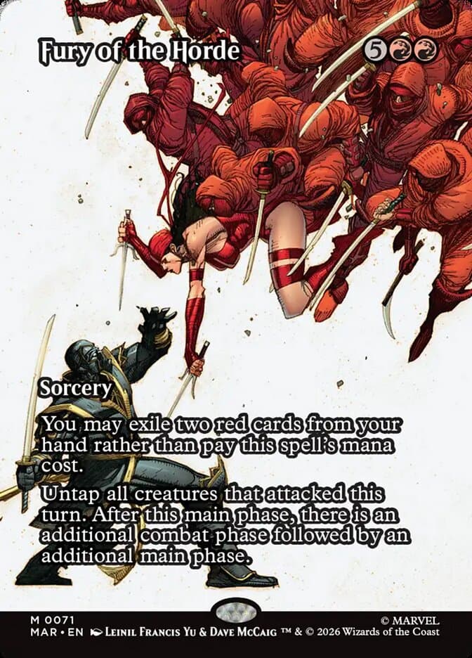 Fury of the Horde Borderless Foil