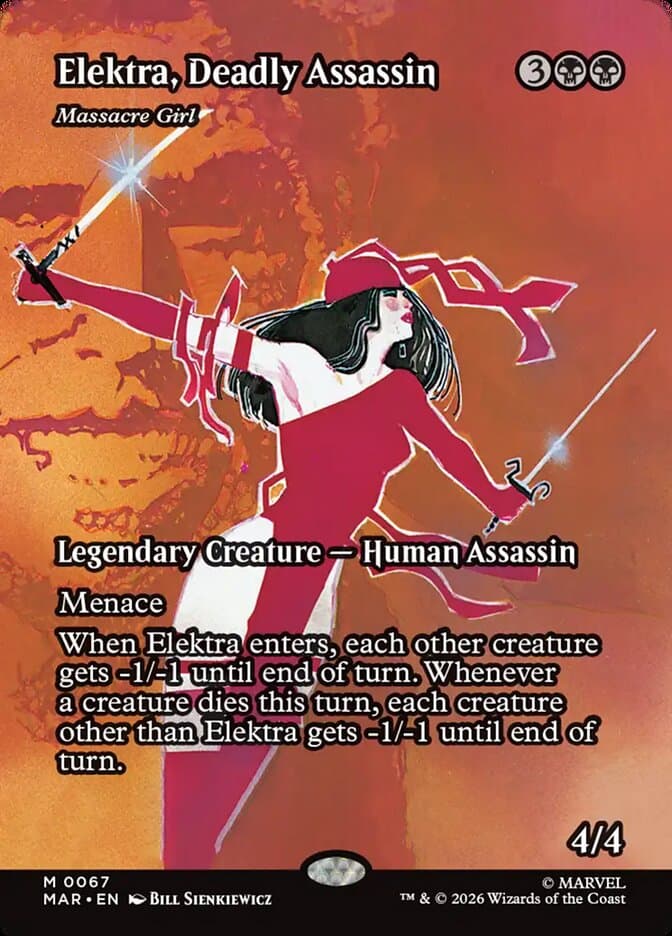Elektra, Deadly Assassin - Massacre Girl Borderless