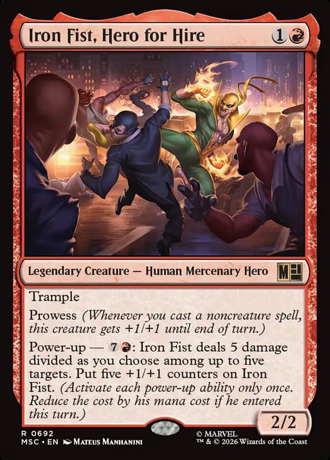 Iron Fist, Hero for Hire Foil