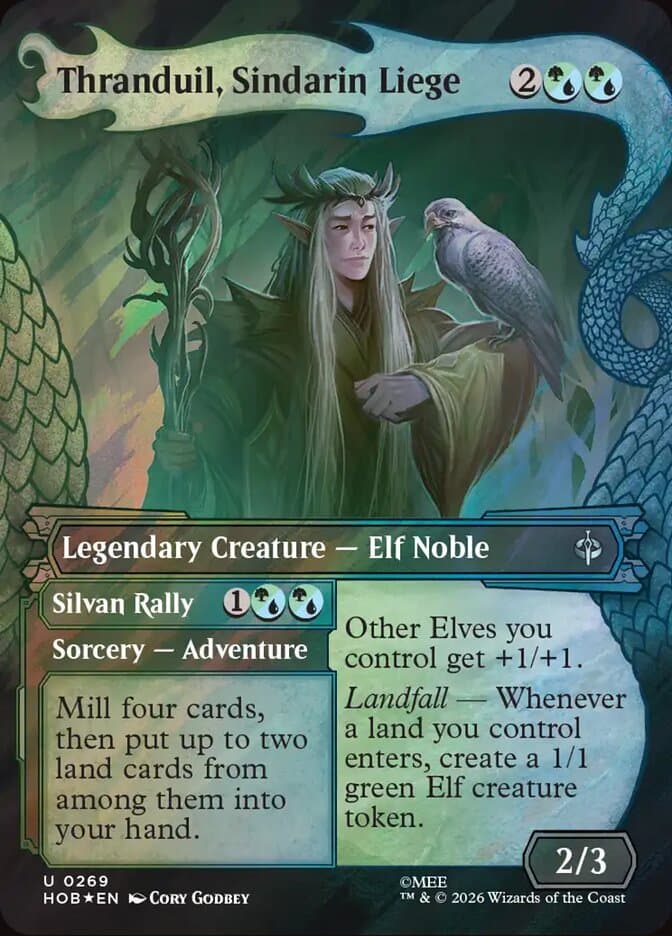 Thranduil, Sindarin Liege Showcase Surge Foil