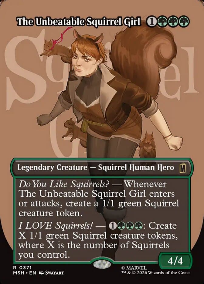 The Unbeatable Squirrel Girl Borderless Foil