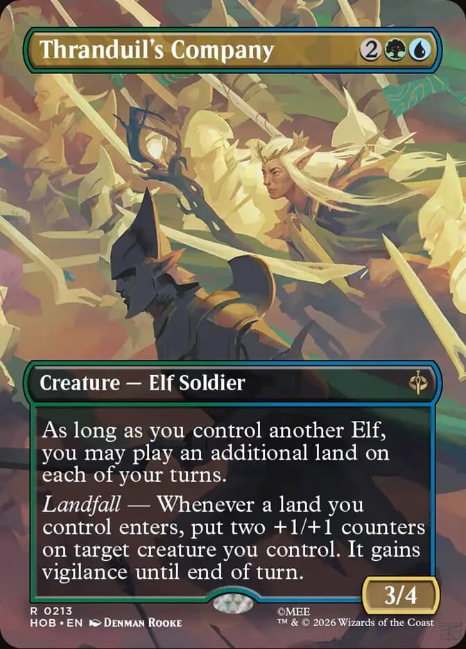Thranduil's Company Borderless Foil