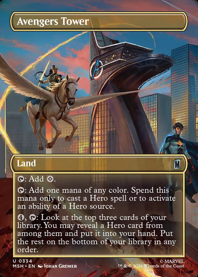 Avengers Tower Borderless Foil