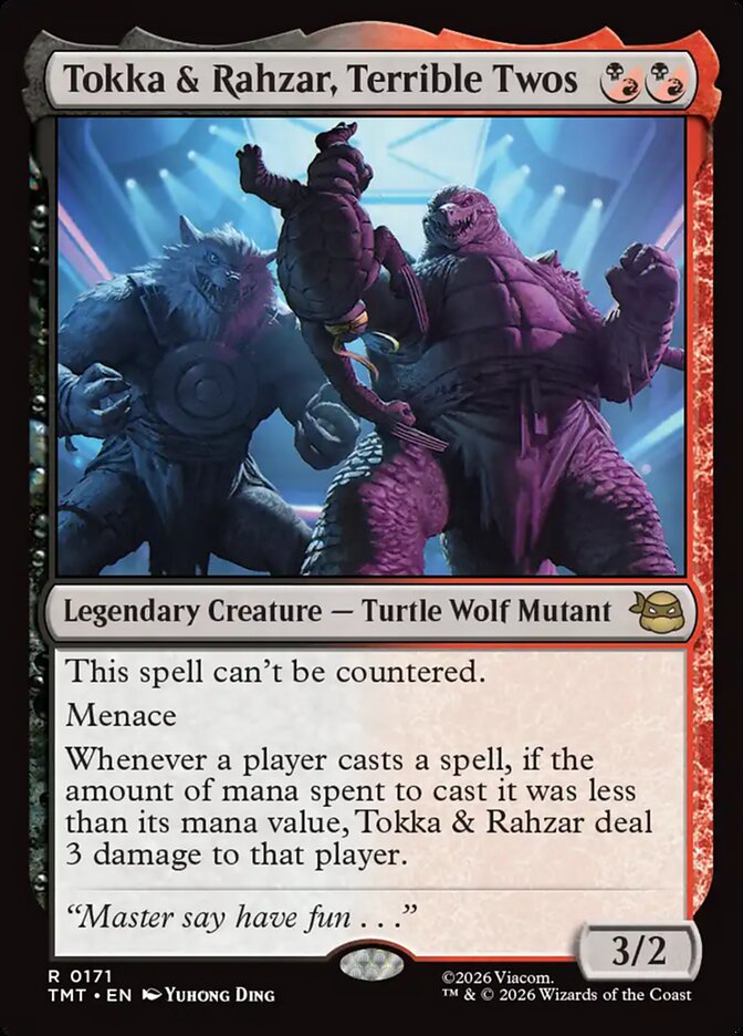 Tokka & Rahzar, Terrible Twos Foil