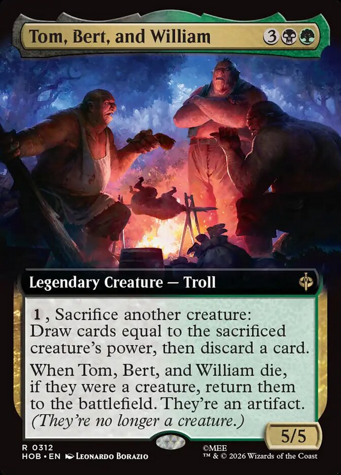 Tom, Bert, and William Extended Art Foil