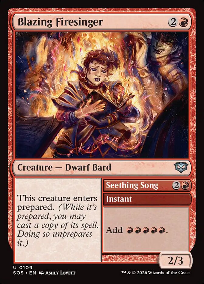 Blazing Firesinger Foil