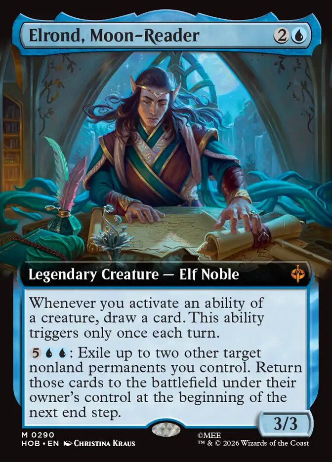 Elrond, Moon-Reader Extended Art