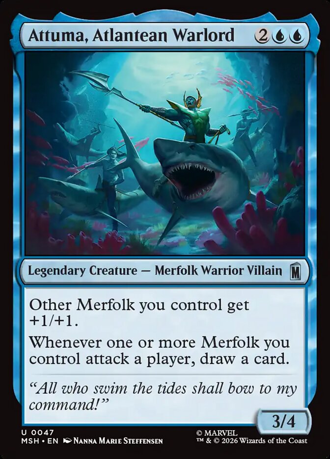 Attuma, Atlantean Warlord Foil