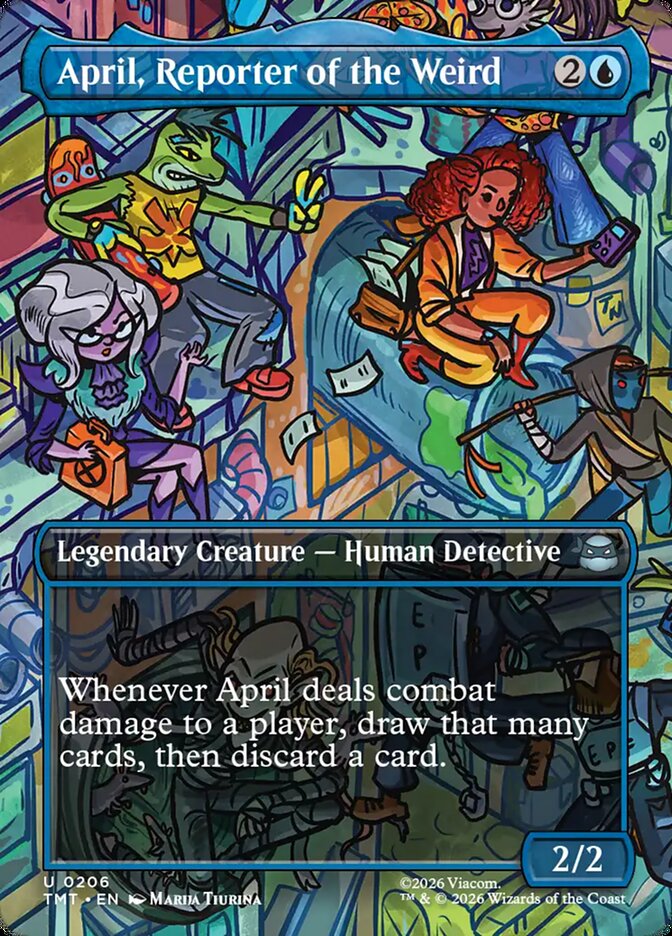 April, Reporter of the Weird Borderless Foil