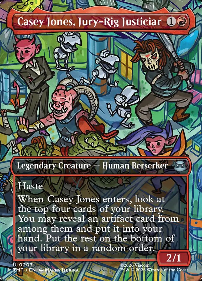 Casey Jones, Jury-Rig Justicar Borderless Foil